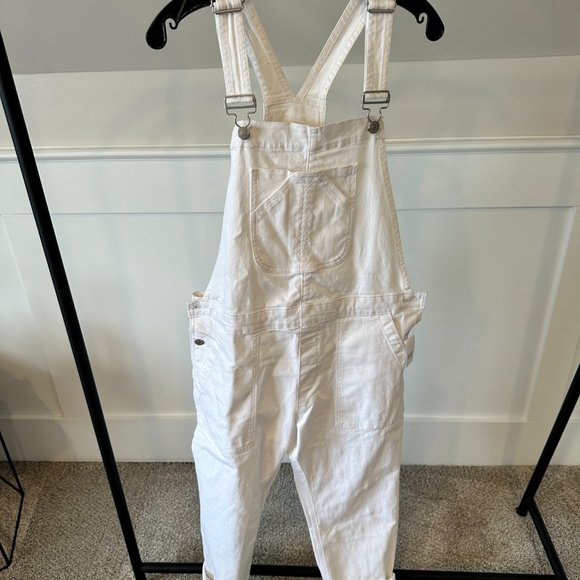 GAP Jeans Nwt Gap White Denim Overalls Poshmark